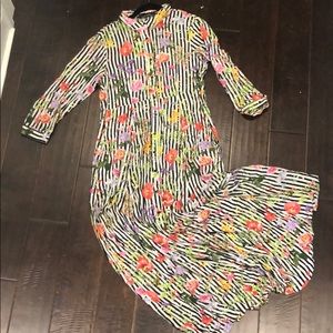 Zara - Floor Length Button Up Shirt Dress